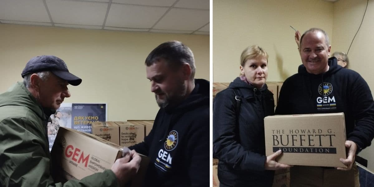 Переселенці з Соледарської громади отримали продуктові набори в Києві 5