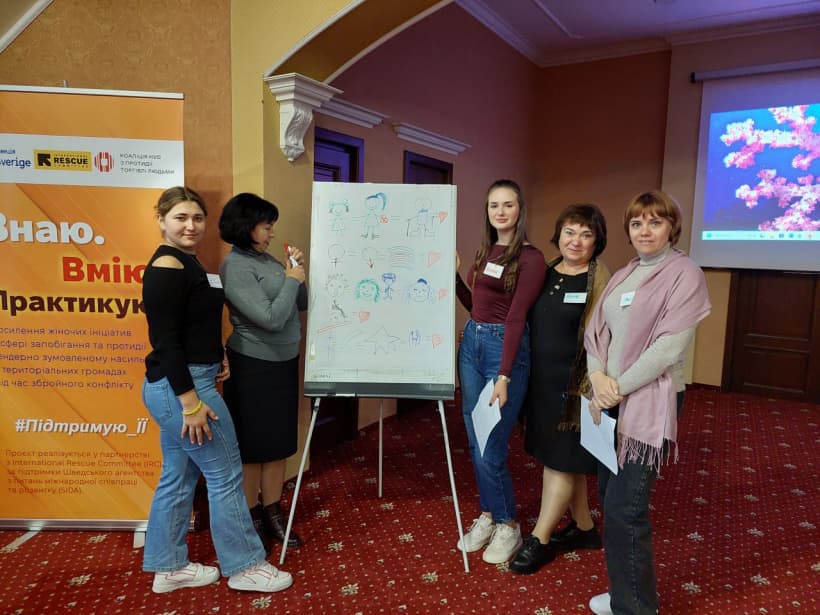 Представники громад Донеччини взяли участь у проєкті щодо запобігання насильства над жінками