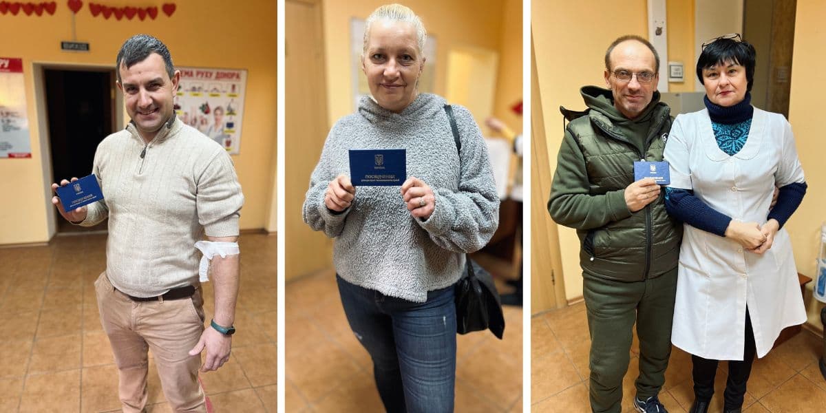 Слов'янські газівники отримали посвідчення Донора крові