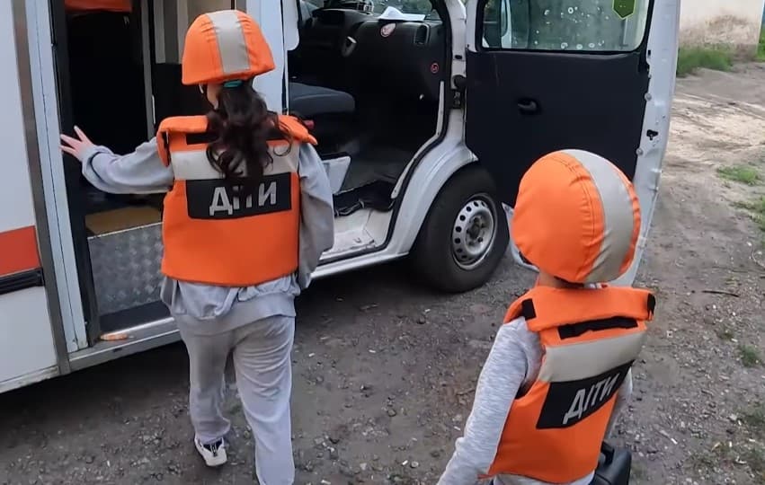 евакуація дітей на донеччині
