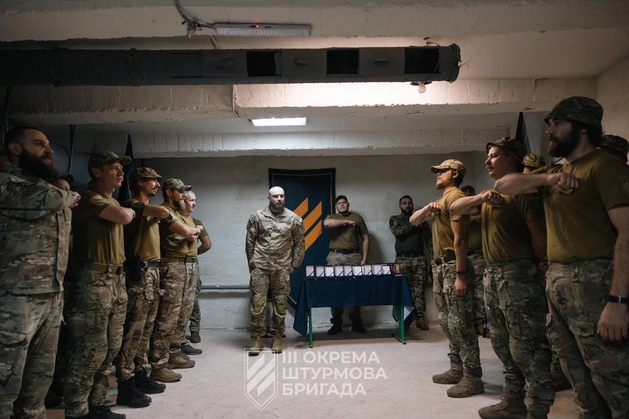 нагородження бійців Протитанкового батальйону Третьої окремої штурмової бригади 3