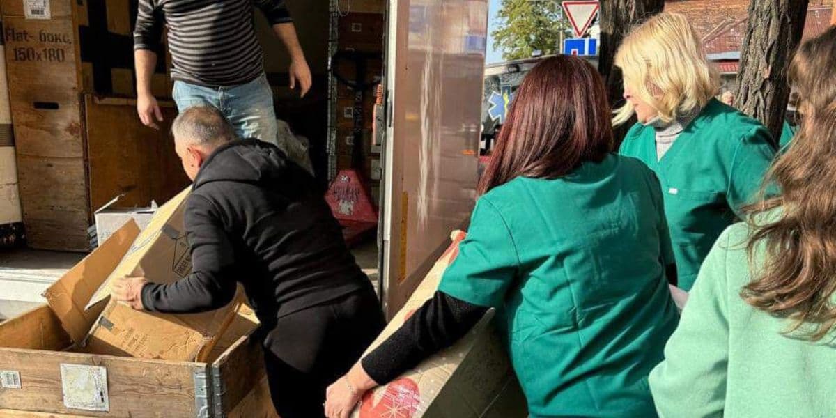 Релокована з Торецька сімейна амбулаторія у Дніпрі отримала гуманітарну допомогу 4