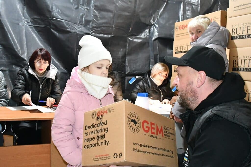 В Центре поддержки ВПЛ Селидовской общины на Киевщине выдавали помощь от GEM и HGBF 1