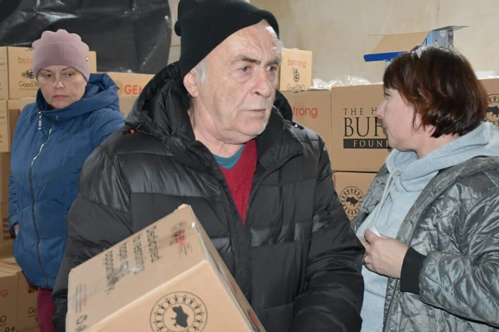 В Центре поддержки ВПО Селидовской общины в Киевской области выдавали помощь от GEM и HGBF 2