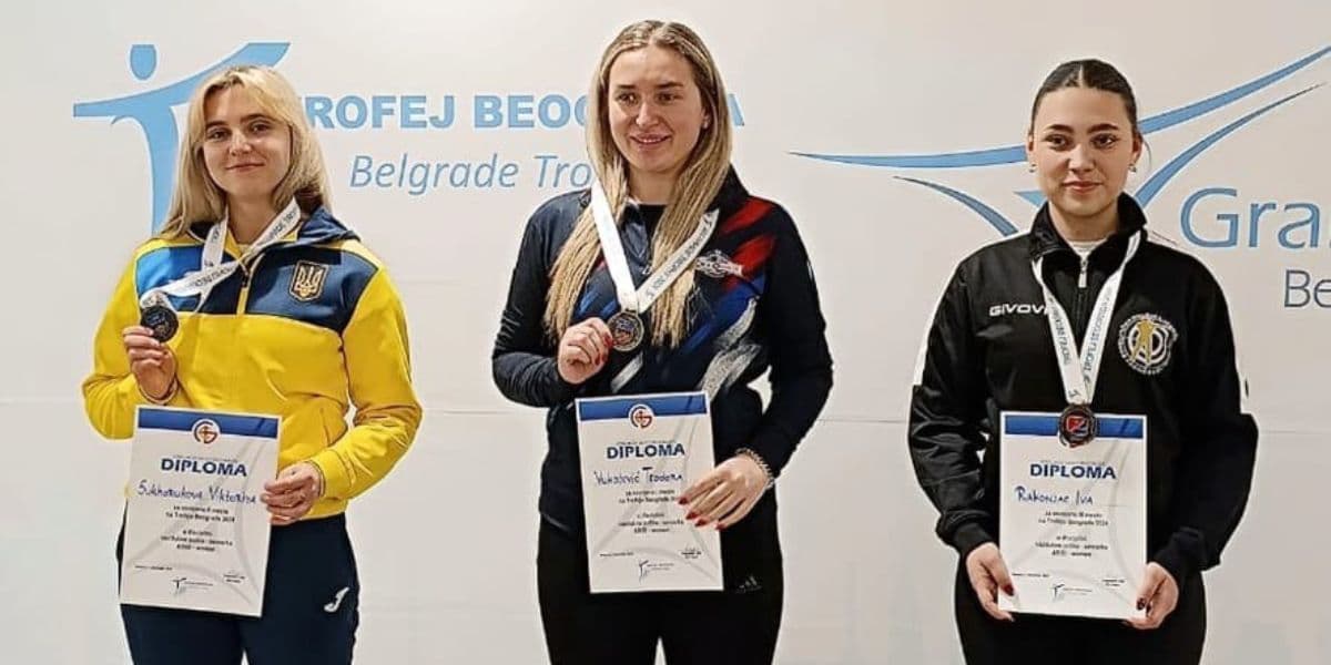 портсменка з Донеччини здобула срібло на турнірі з кульової стрільби у Белграді