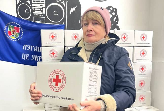 У листопаді луганчанам у Харкові видали 800 наборів особистої гігієни