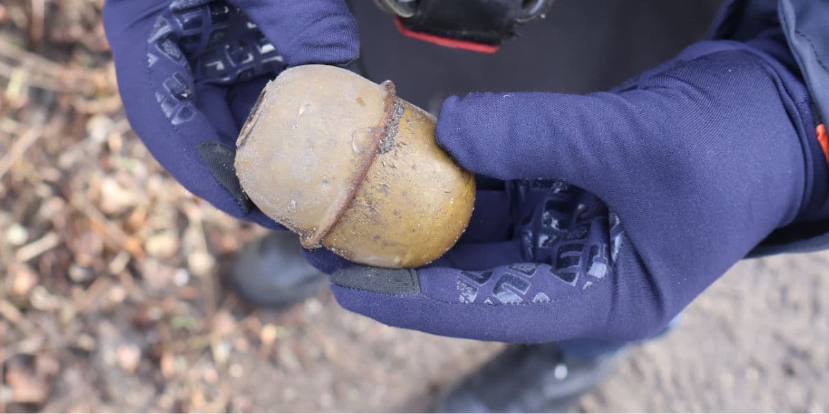 В одному з деокупованих сіл Лиманської громади виявили ручну гранату