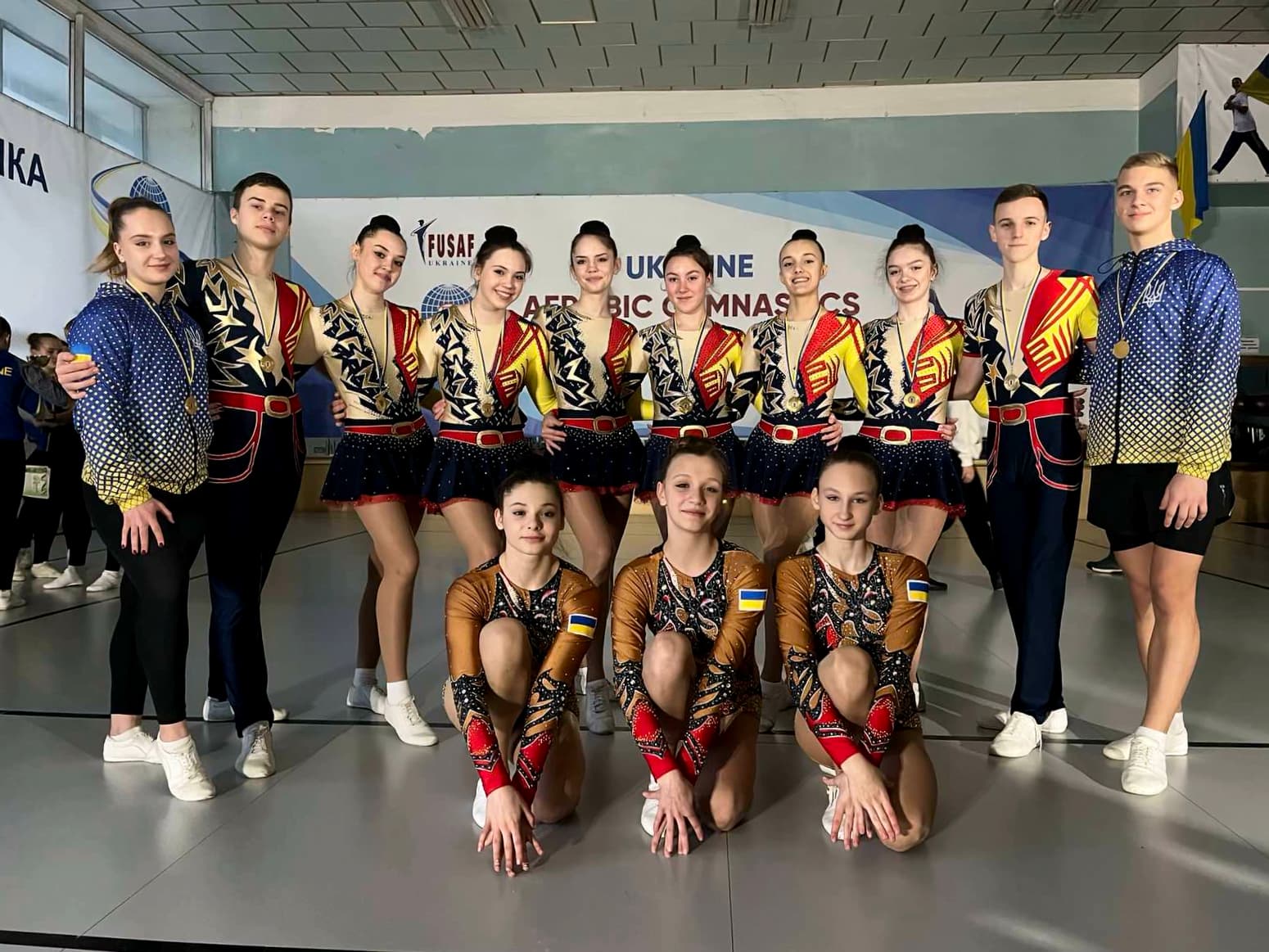 Збірна Донеччини зі спортивної аеробіки відзначилася низкою нагород змагань у Києві
