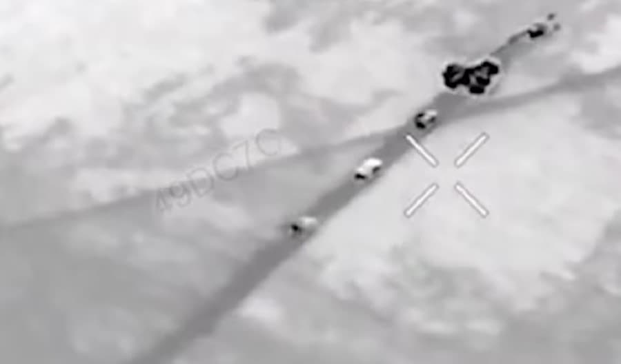 знищення росіської бронеколони