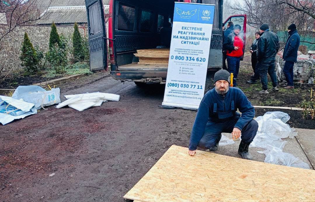 Благодійники передали будівельні матеріали мешканцям Покровської громади