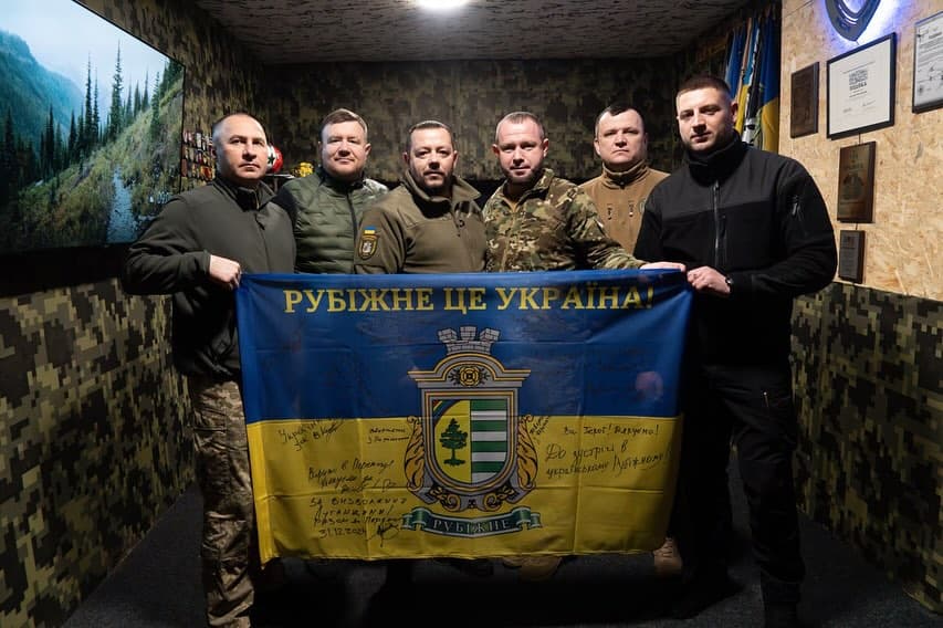 Очільники Нововолинська та Рубіжного відвідали прикордонників бригади Помста на Донеччині