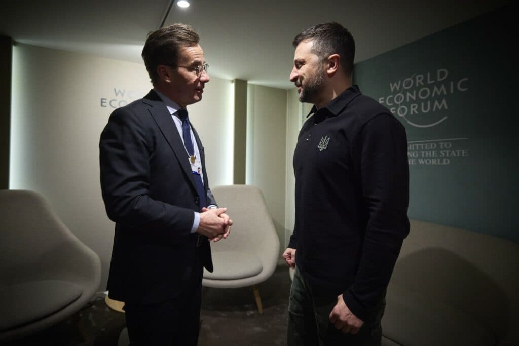 В Давосе Президент Украины Владимир Зеленский встретился с Премьер-министром Швеции Ульфом Кристерссоном