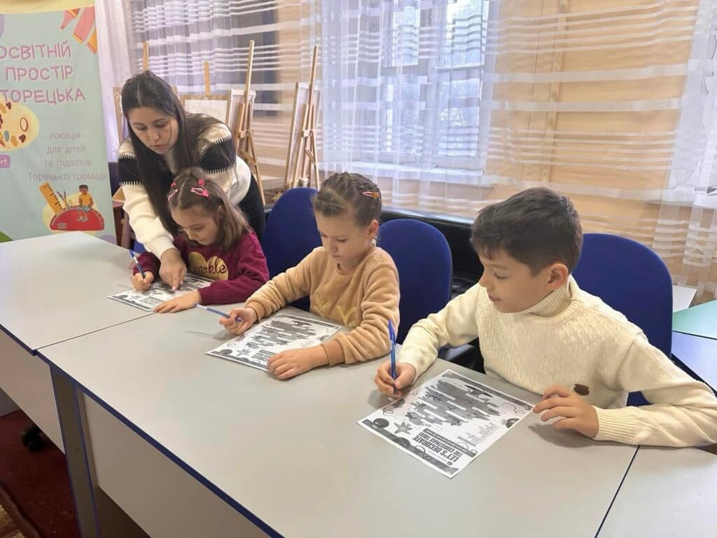 У Дніпрі для дітей з Торецької громади провели захоплююче заняття з англійської мови