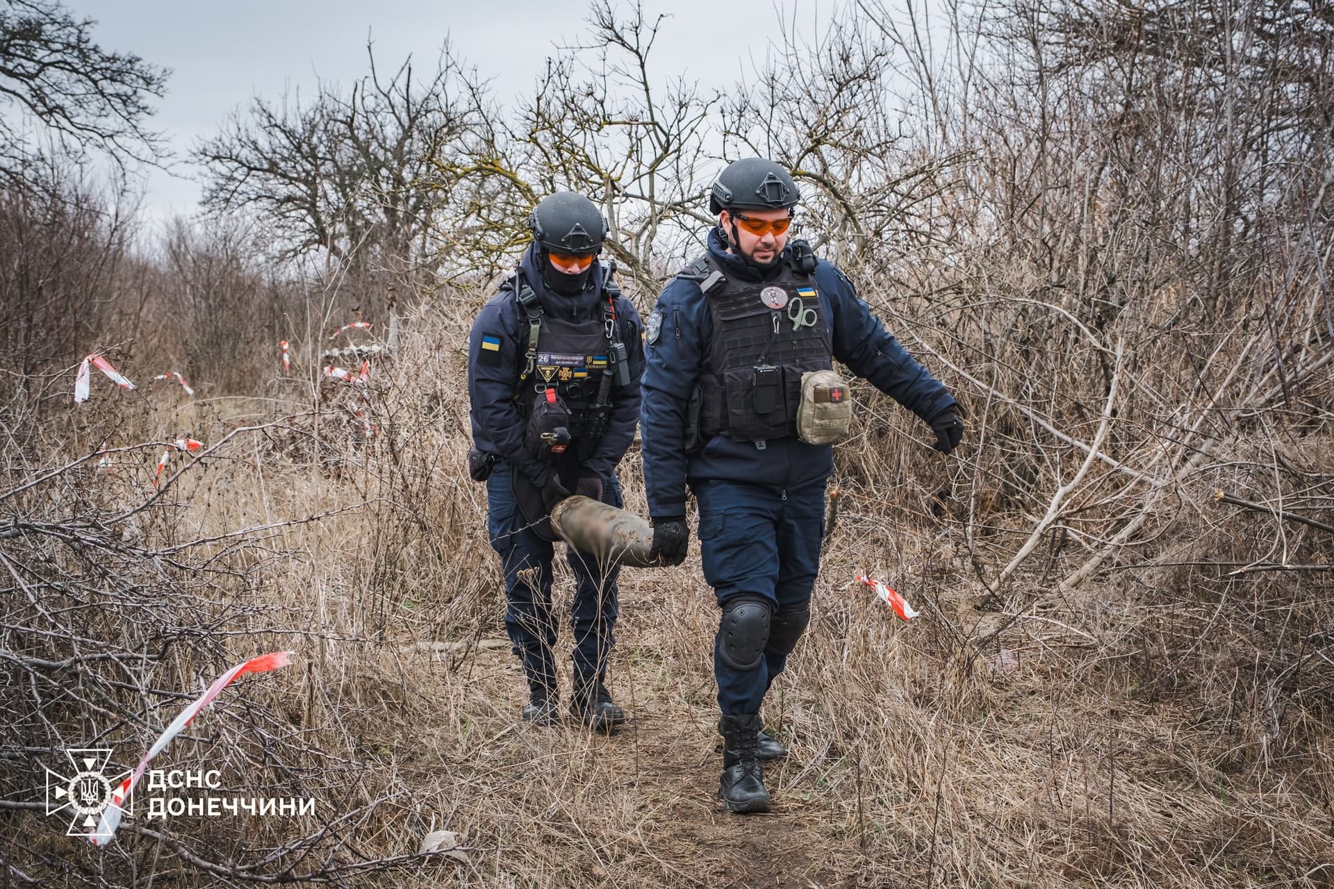 У Лиманській громаді піротехніки ДСНС виявили та знищили артилерійський снаряд
