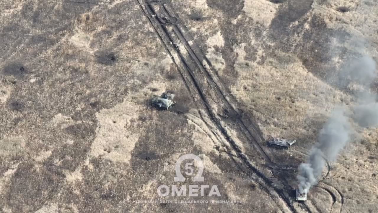 На Донеччині мінометники знищили колону бронетехніки на підступах до позицій Сил оборони