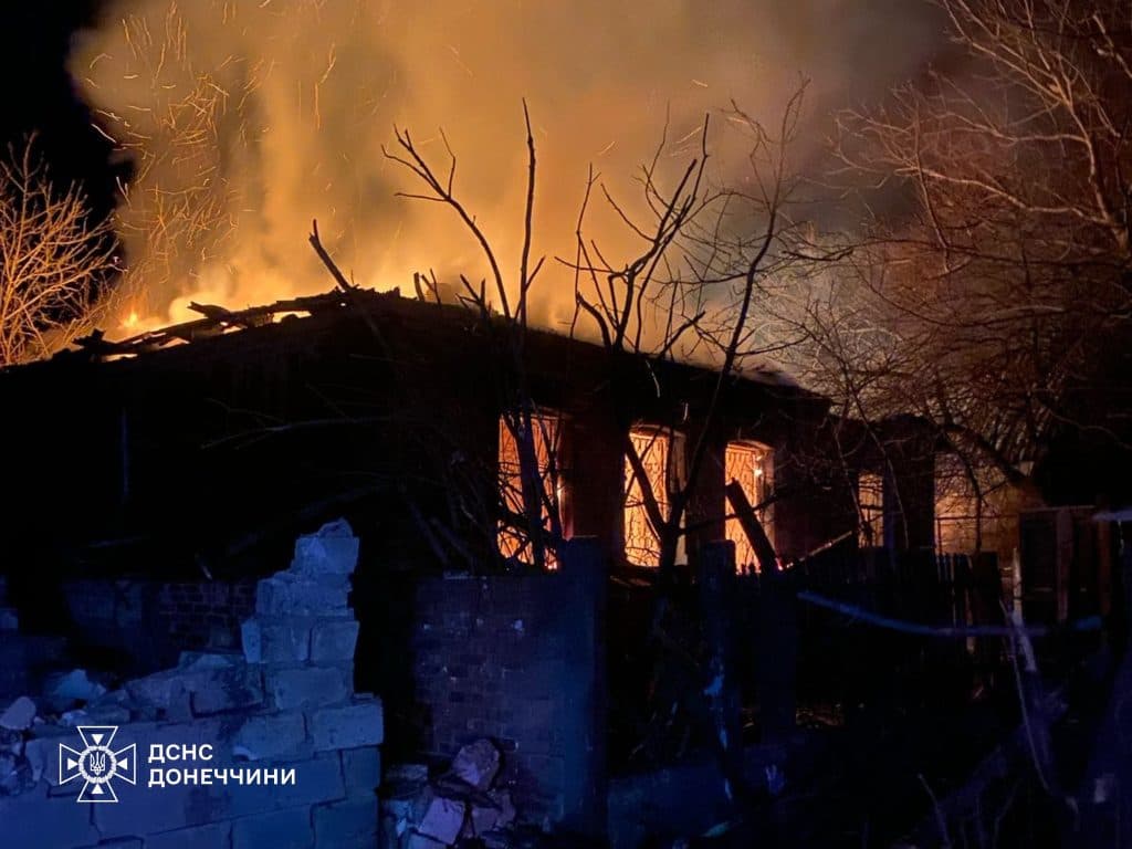 Нічний обстріл Костянтинівки