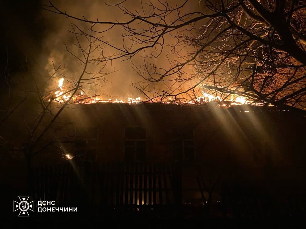 Нічний обстріл Костянтинівки