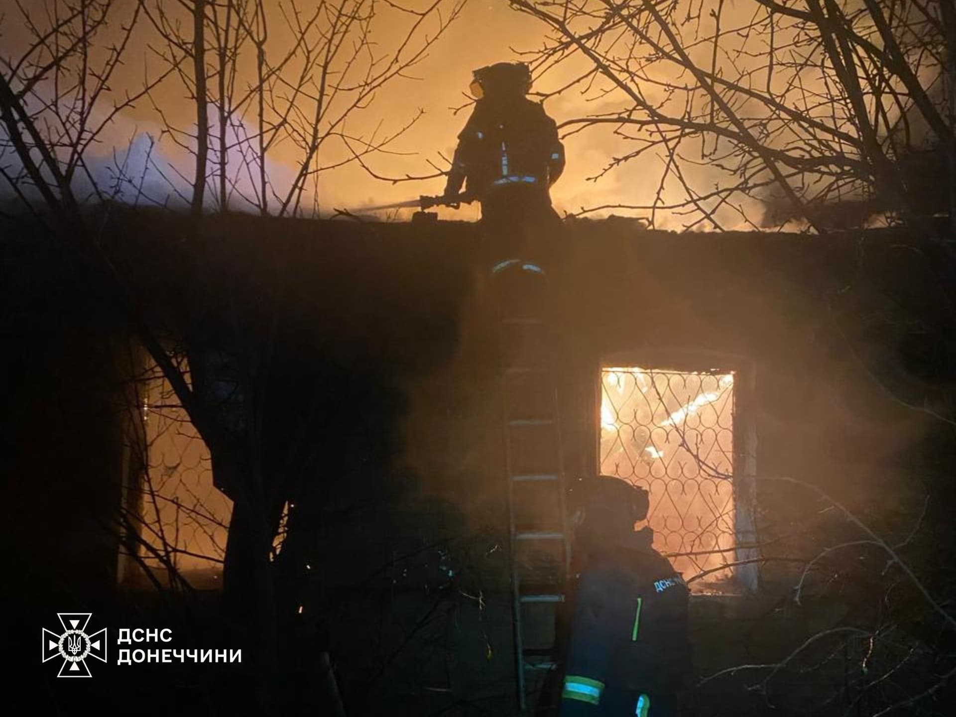 Нічний обстріл Костянтинівки