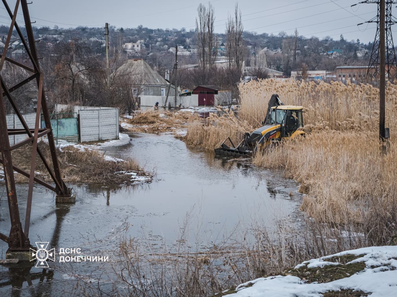 Почав підійматися рівень води у річці Бичок у Краматорську