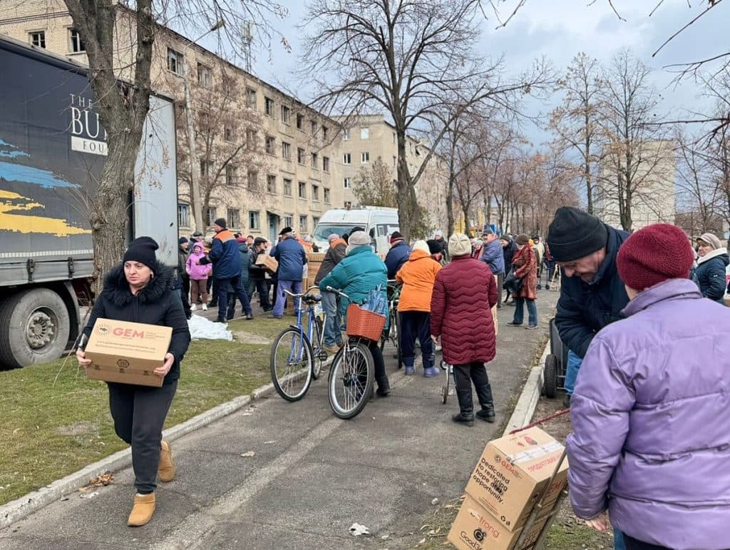 Сімейні набори від GEM та HGBF отримали жителі чотирьох населених пунктів Краматорщини