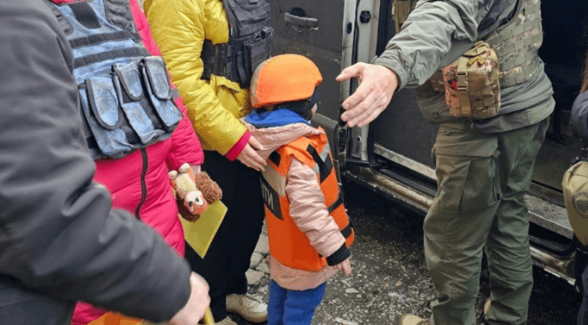 евакуація дитини з донеччини