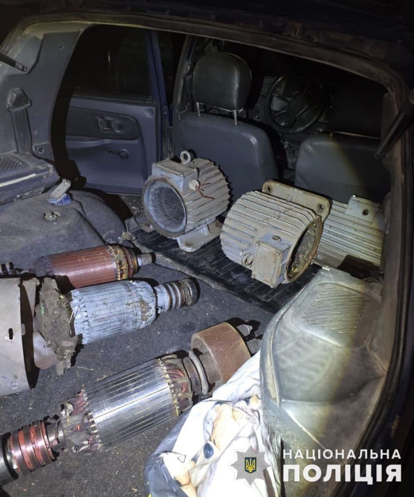 воры электродвигателей из лимана