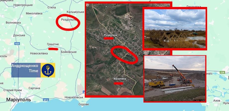 Андрющенко розповів для чого росіяни будують три нові мости на окупованій Донеччині