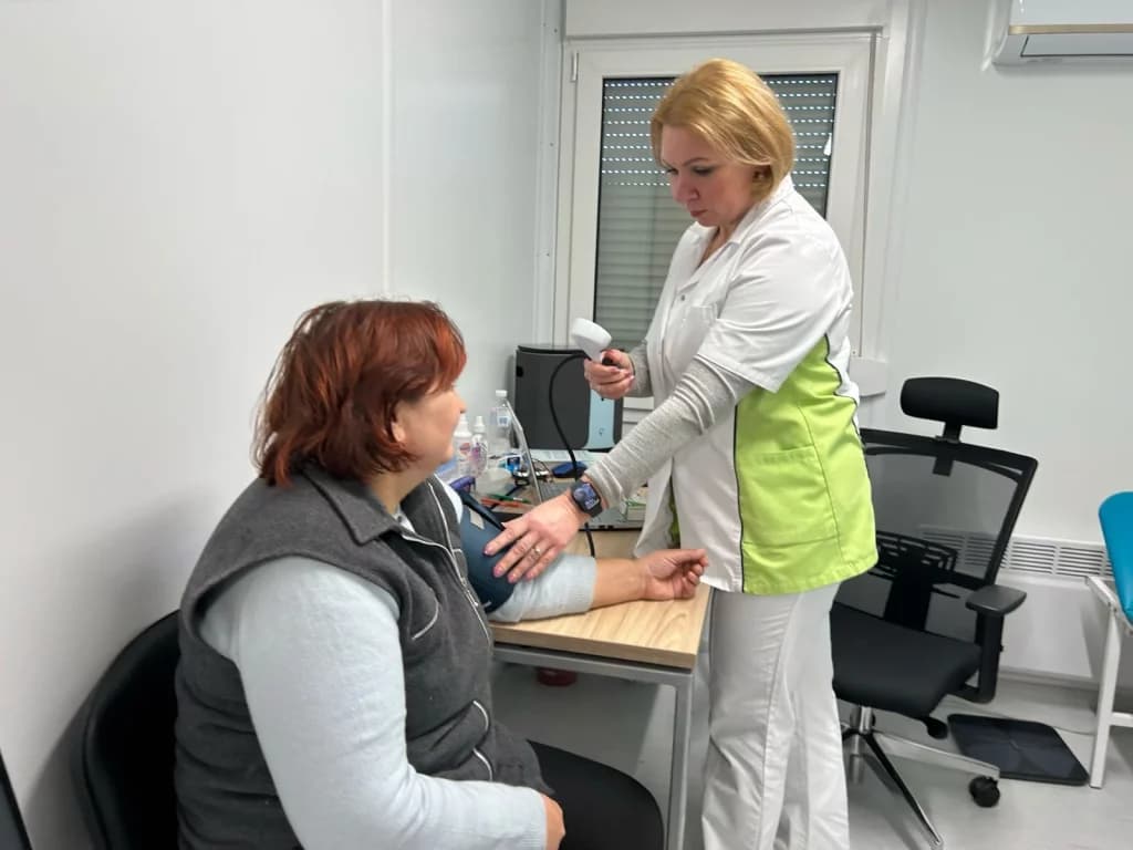Модульний медпункт Торецької громади продовжує свою роботу на Житомирщині