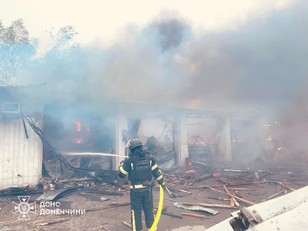 пожары в Донецкой области