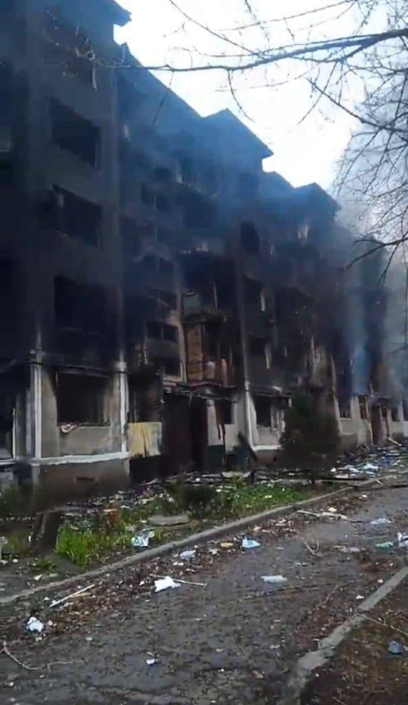 згорілий будинок у покровську