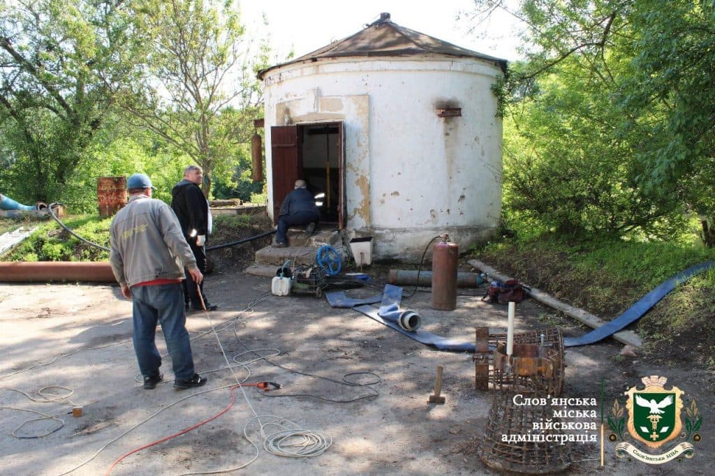 Для ремонту Маяцького водозабору в Слов'янську залучили водолазів із Харкова