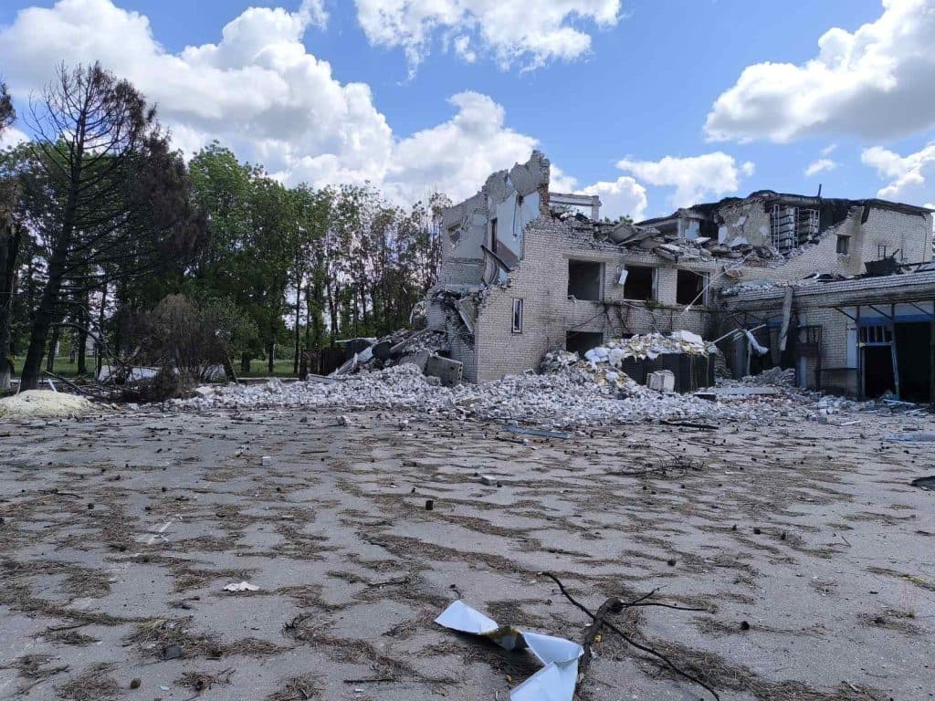 Газівники Донеччини показали, зруйновану росіянами будівлю міськгазу в Покровську