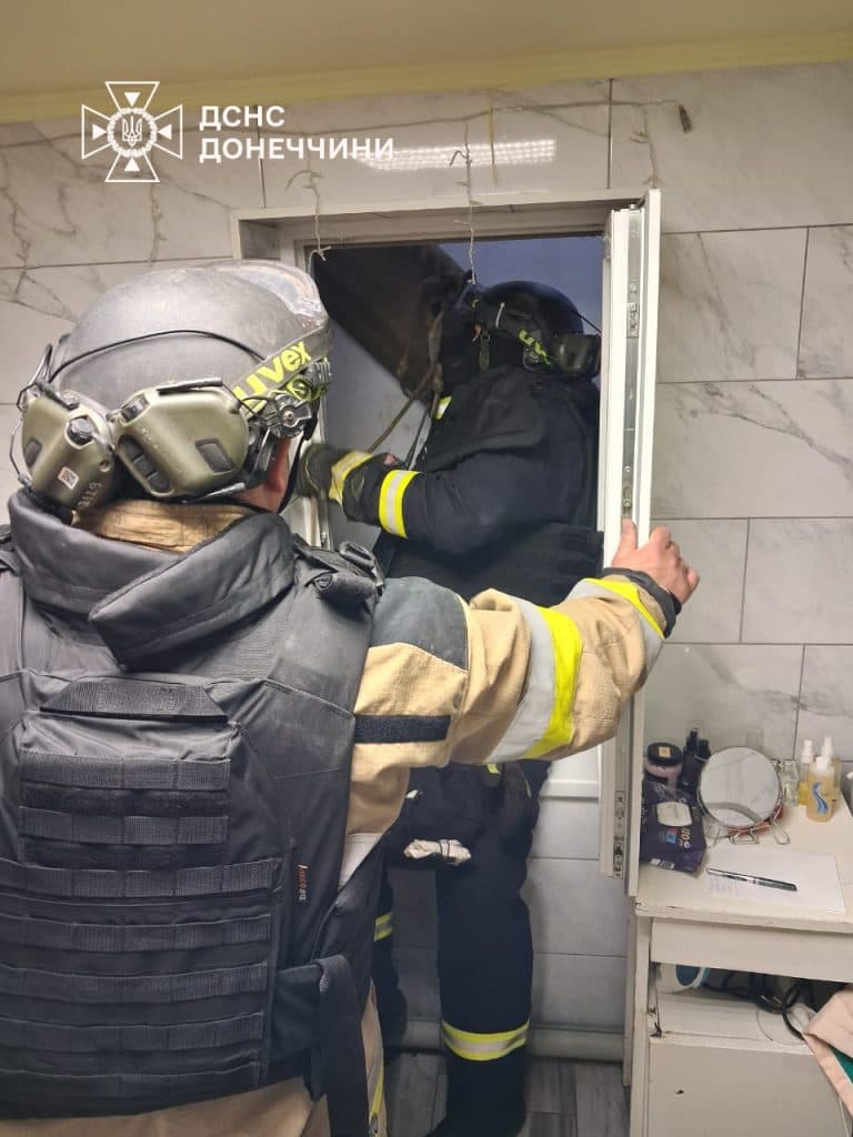 Спасатели помогли собаке выбраться из подвала в Дружковке