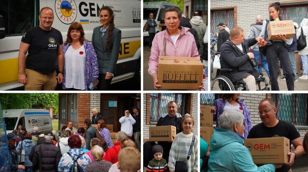 У Києві 360 родин ВПО з Лисичанської громади отримали продуктові набори від благодійників