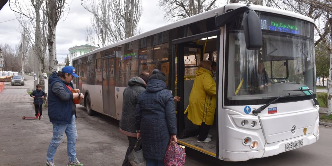 автобус в окупованому Сіверськодонецьку