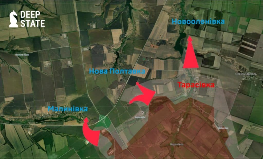 карта боевых действий