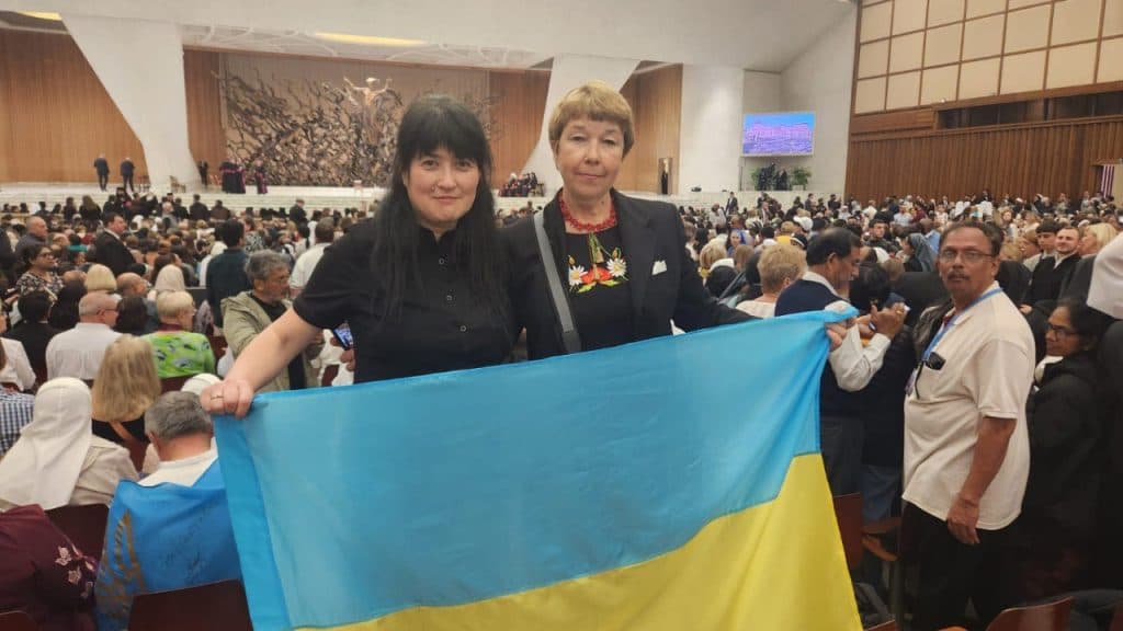українки на зустрічі з Папою Римським