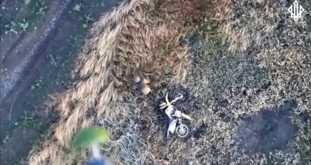 Нацгвардія показала, як ліквідує російських штурмових мотоциклістів на Покровському напрямку