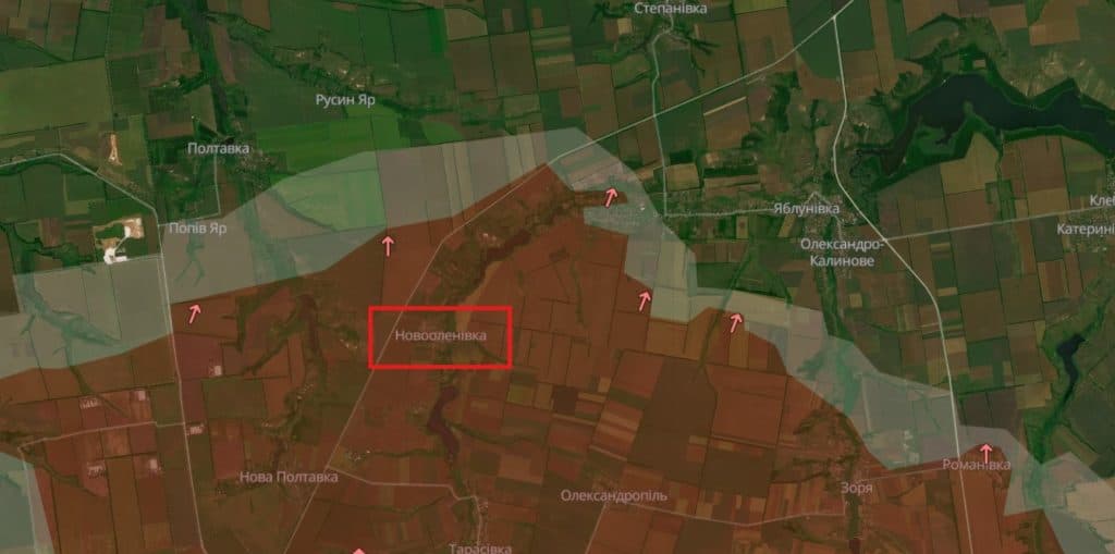 Новооленовка, deepstatemap.live