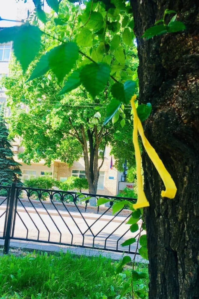 Символы сопротивления продолжают появляются в оккупированном Донецке