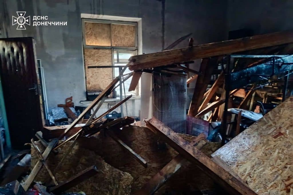 В Родинском дрон атаковал пожарную часть