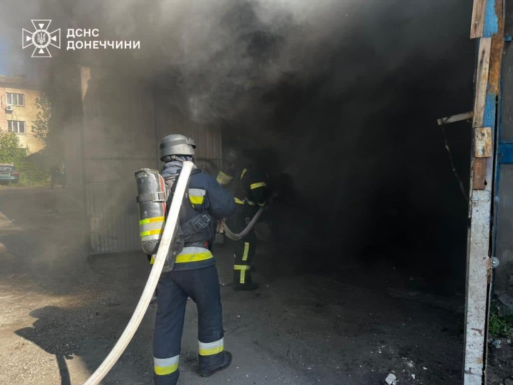 пожары в Донецкой области