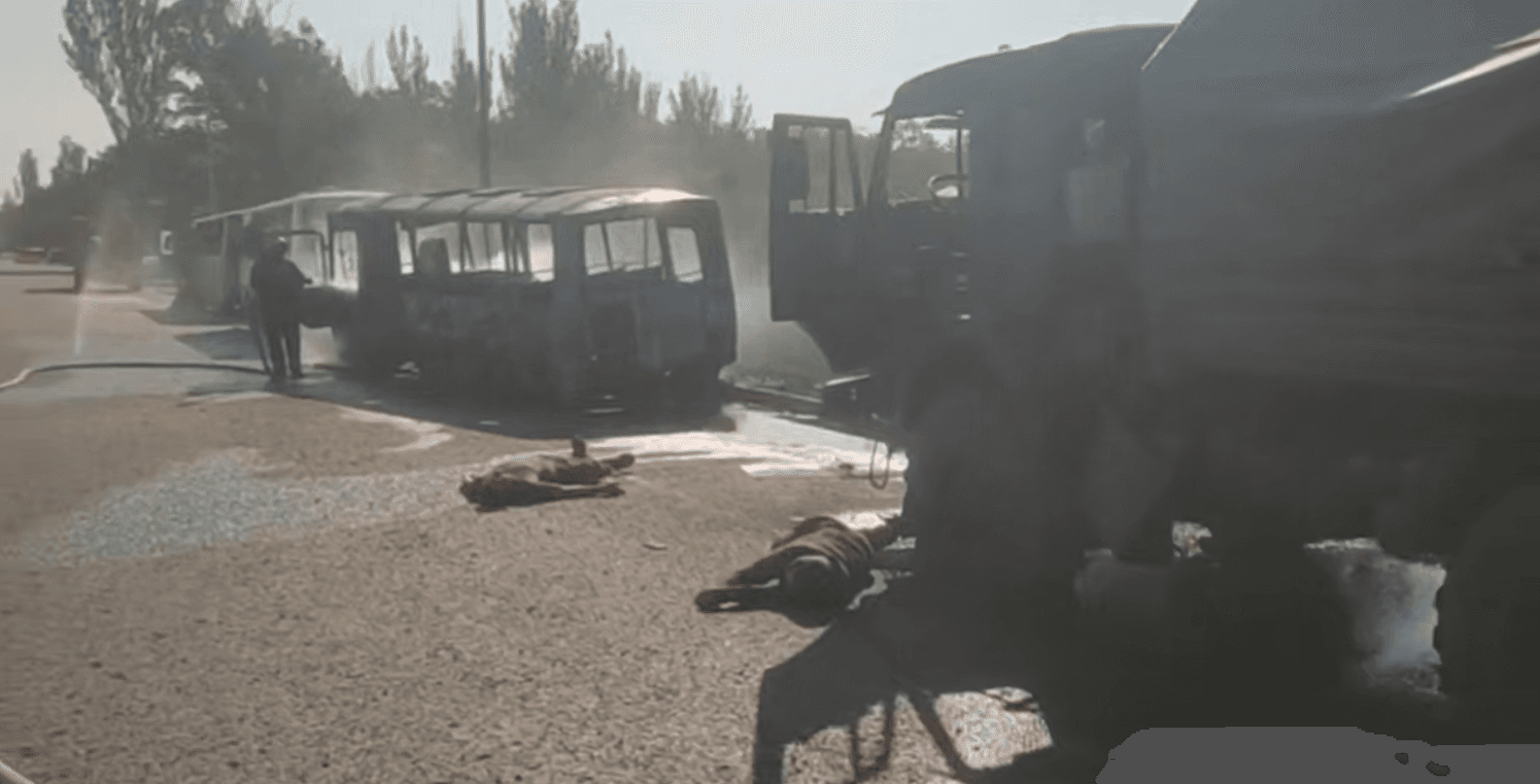 в окупованій Макіївці ЗСУ розбили колону окупантів