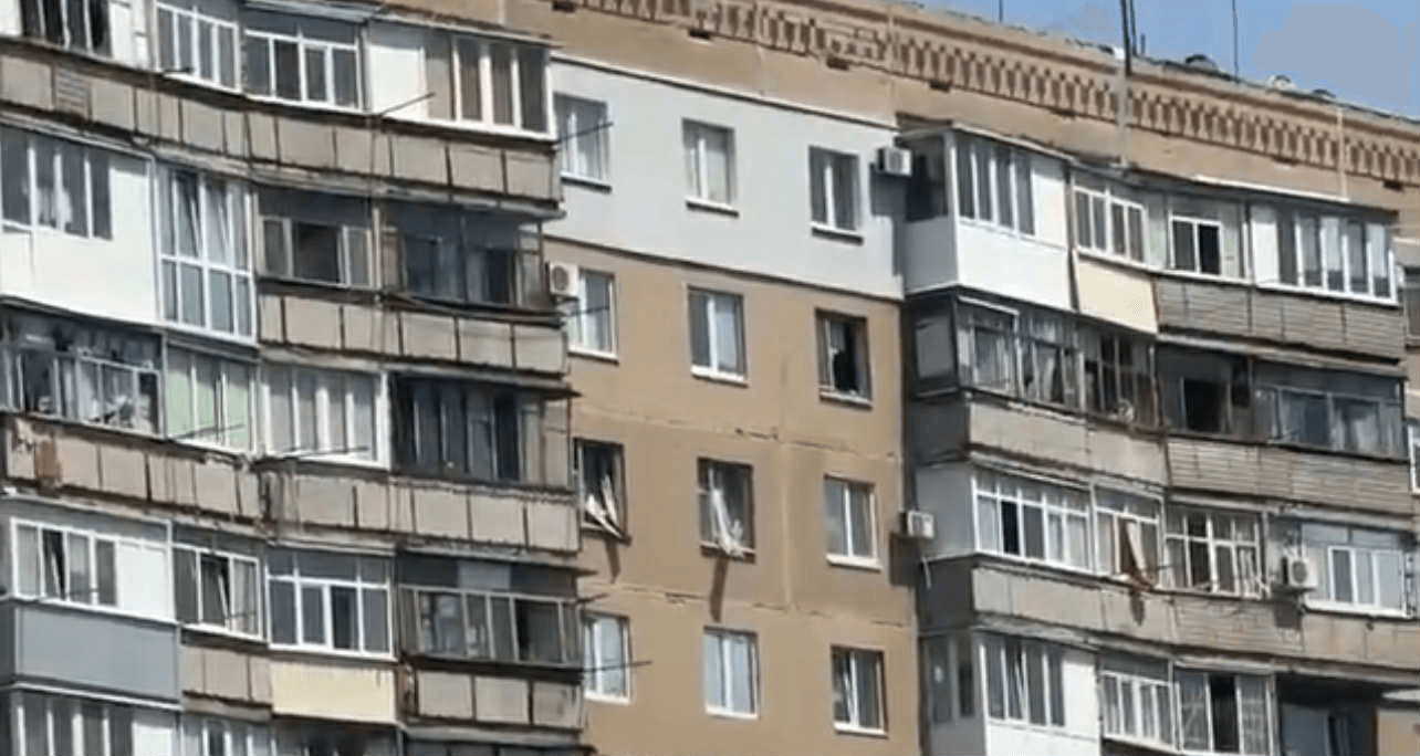 Скрін з відео голови Словʼянської МВА Вадима Ляха, наслідки обстрілу у Словʼянську, 13 липня 