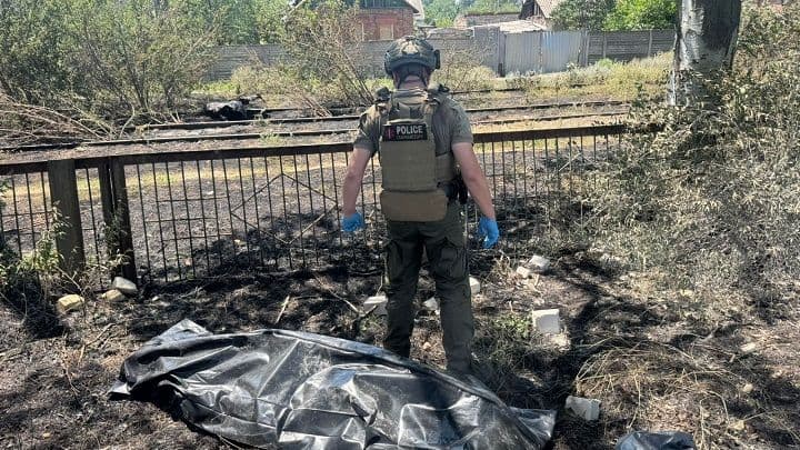 Враг снова нанес удар по мирному населению в Константиновке. Фото: председатель Константиновской МВА Сергея Горбунова