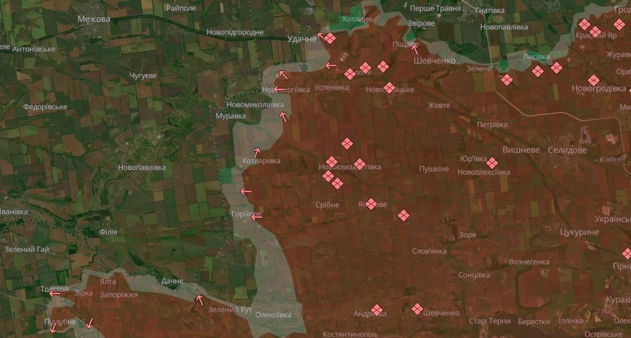 Новопавлівський напрямок, deepstatemap.live
