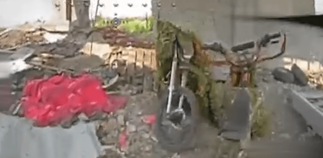 Мотоциклы оккупантов. Скриншот с видео 5 ОШБр