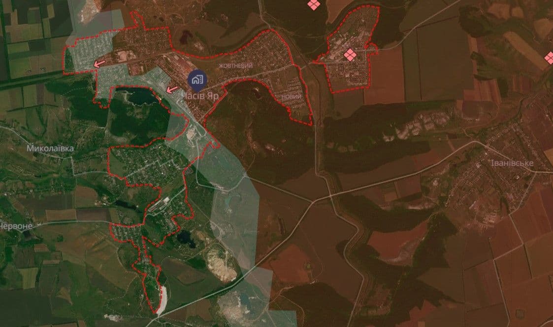 <em>Часів Яр. Фото: deepstatemap.live</em>