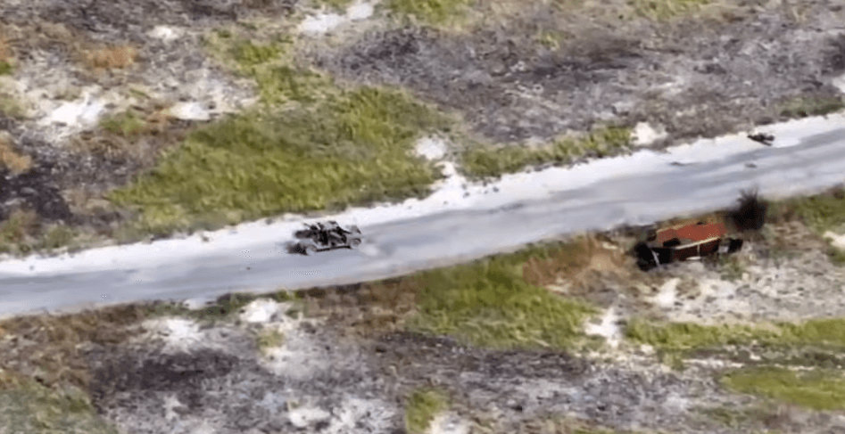 Штурмова автівка окупантів. Скриншот з відео ДПСУ