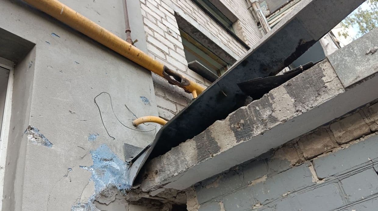 Последствия российских обстрелов 22 июля. Фото: Донецкоблгаз